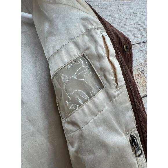 Burton Dryride Corduroy Double Breasted Snowboard Ski Jacket Womens Small Brown - Picture 8 of 15